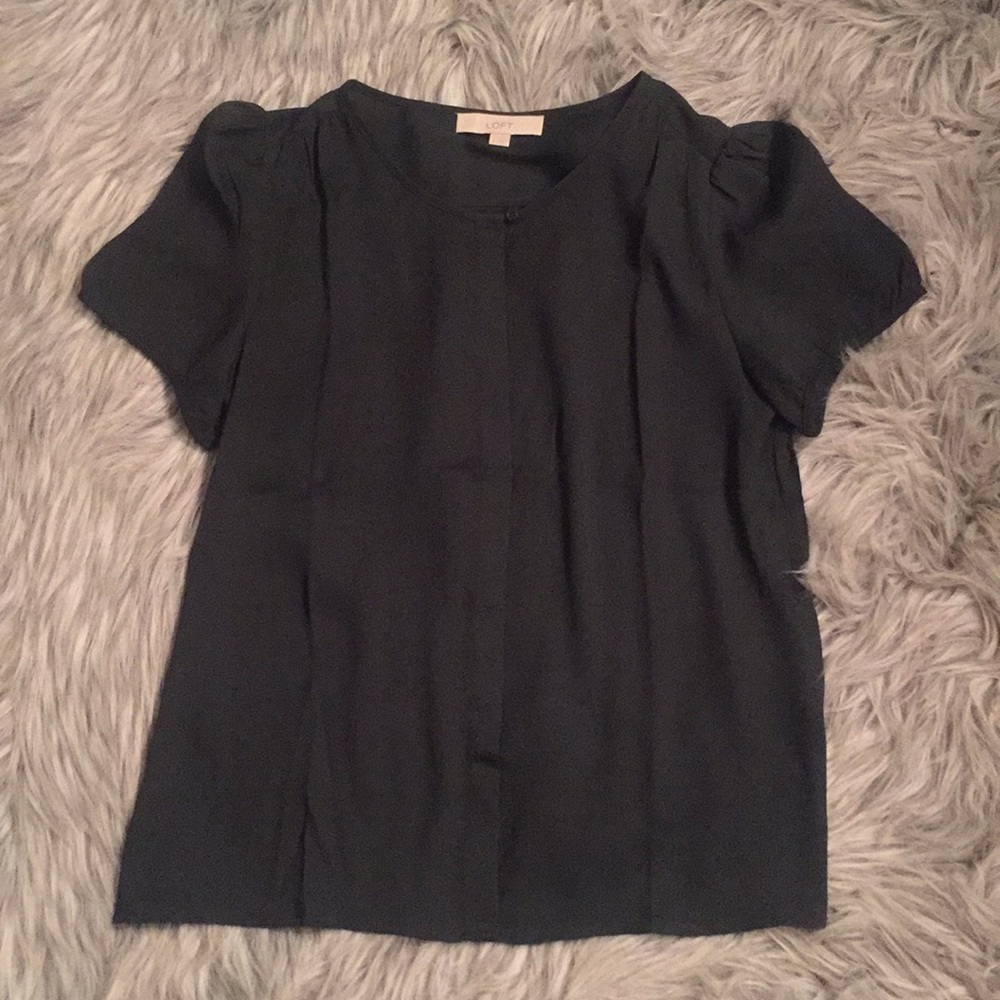 NWOT Ann Taylor Loft Button Top